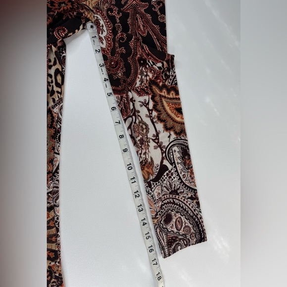 Chico’s Paisley Long Sleeve Maxi Dress Size Chicos 0 US 4 Small - Picture 10 of 13